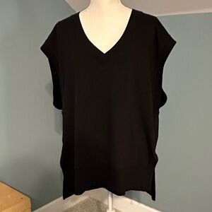 Athleta Classic Black V-Neck Women’s Top